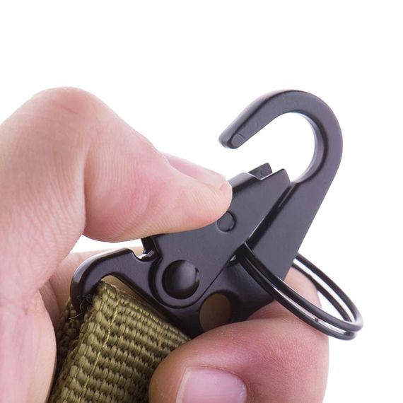 Тактический карабин с пряжкой на пояс (10х3см) / Крепление на ремень с металлическим карабином | Зображення 3