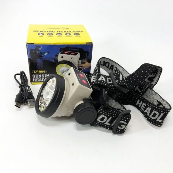 Светодиодный фонарь с креплением на голову PLD-LY004-XPE+COB, Перезаряжаемый налобный фонарь Head Lamp TF-83 | Зображення 2