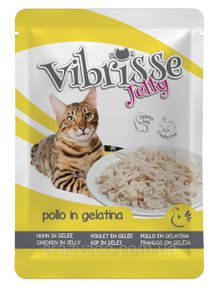 Вологий корм для котів Vibrisse chicken in jelly курка в желе 70 г C1018984