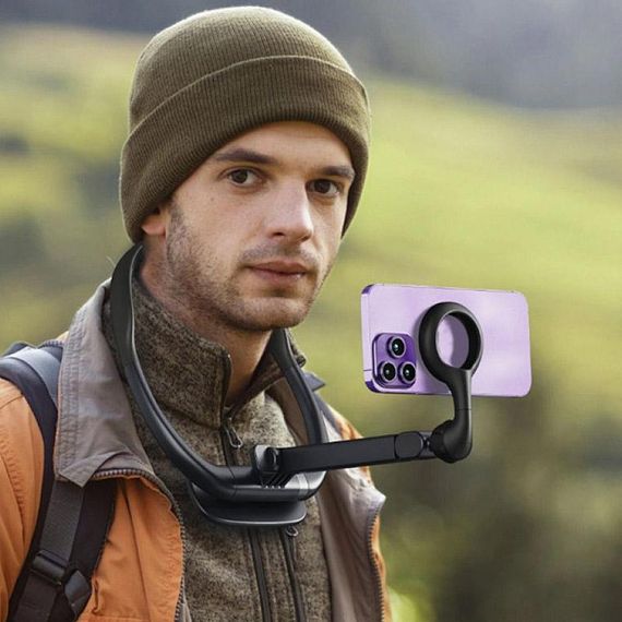 Держатель для телефона WIWU Wi-CH320 на шею магнитный Black | Зображення 5