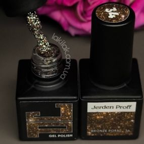 Гель-лак Jerden Proff №34 (бронзова поталь) 5 мл