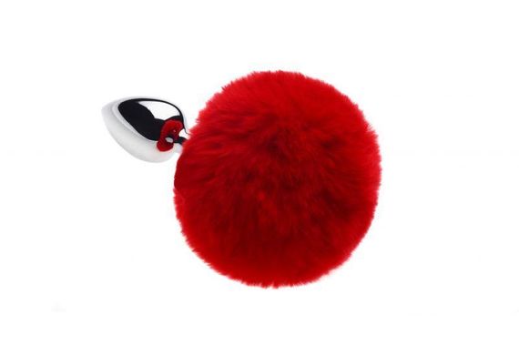 Анальна металева пробка з червоним хвостом S sexstyle | Зображення 2