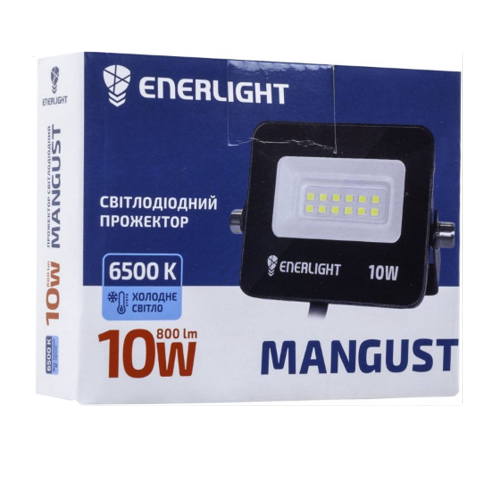 LED-прожектор 10W 6500К MANGUST10SMD80С Enerlight | Зображення 1