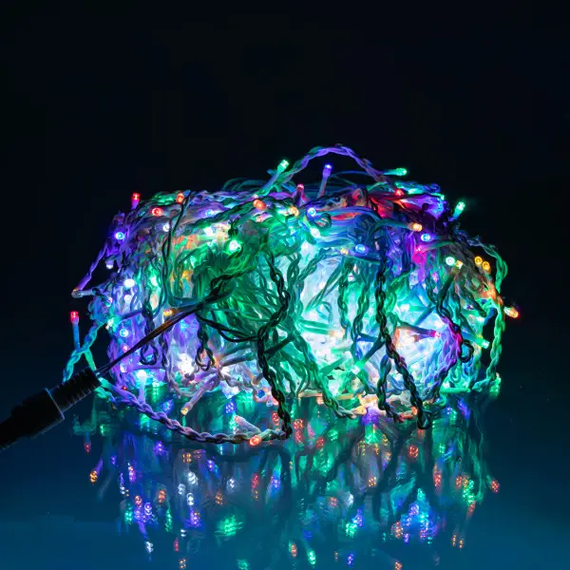 Вулична гірлянда Бахрома 36 м 600 LED білий провід Мультиколір 36MWML | Зображення 2