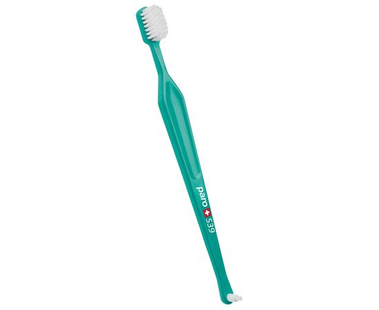 Зубна щітка м’яка paro® toothbrush S39 з монопучковою насадкою, зелена