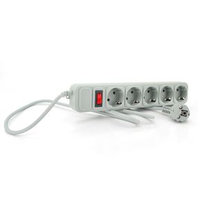 Сетевой удлинитель MERLION G5100.220В 10А, 5 розеток, 10м, сечение 3х0.75мм, Q20