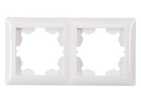 Рамка 2-х местная горизонтальная (белая) LATINA Ny95000055