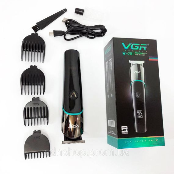 Хорошие машинки для стрижки волос для дома VGR V-291, Триммер с насадками разной длины JW-12 | Зображення 5