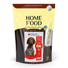 Корм Home Food «М'ясо качки з нутом» сухий гіпоалергенний для дорослих собак середніх та великих порід 1.6 кг