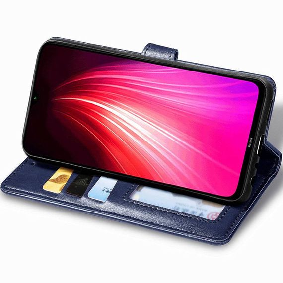Шкіряний чохол-книжка GETMAN Gallant (PU) для Xiaomi Redmi Note 8T Синій | Зображення 2