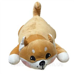 Детская мягкая игрушка "Акита-ину" L1125(Brown) игрушка с пледом, размер 60 см