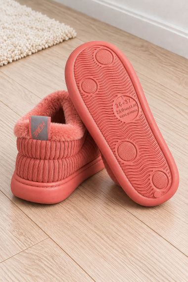 Капці-уггі жіночі повсякденні, колір кораловий, 243R1592 | Зображення 3