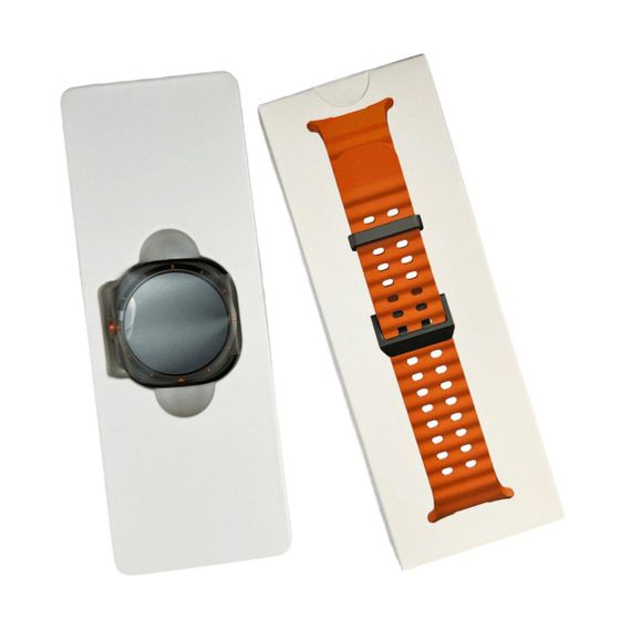 Смарт часы IWO W7 IP67 Amoled Black Orange | Зображення 5