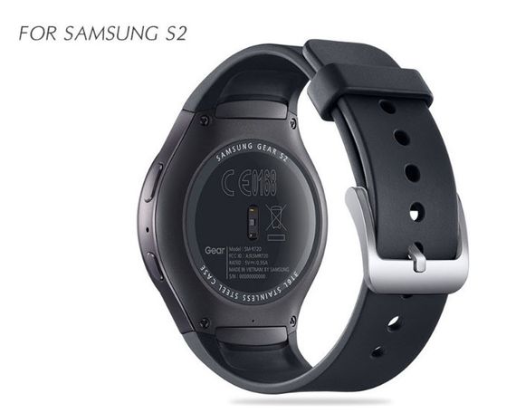 Силіконовий ремінець Primo для годинника Samsung Gear S2 Sports SM-R720 / SM-R730 Black | Зображення 1