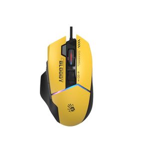 Миша ігрова Bloody W95 Ultra, колір жовто-чорний