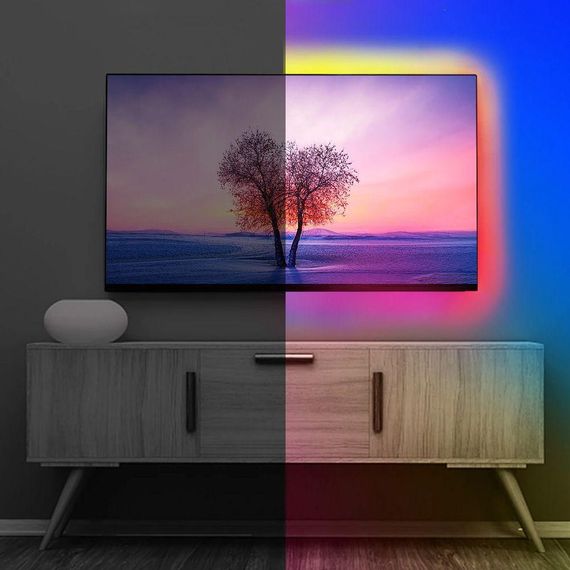 Світлодіодна Led стрічка 10м, з пультом ДК, від USB / Багатокольорова RGB підсвітка для кімнати | Зображення 4