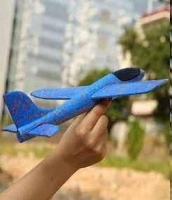 Метальний літак трюкач планер на дальню відстань Синій