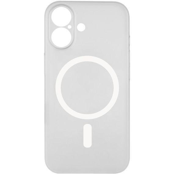 Чохол PC Slim Matte with Magnetic Fit (camera button) для Apple iPhone 17 (6.3") White | Зображення 2