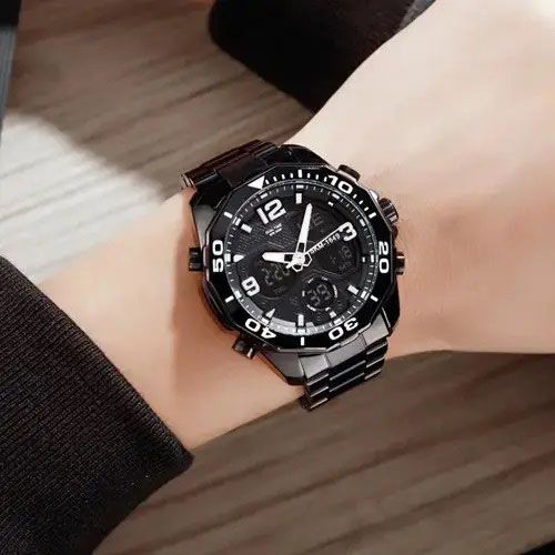 Часы спортивные SKMEI 1649BK, Армейские часы противоударные, Мужские армейские KI-391 водостойкие тактические | Зображення 4