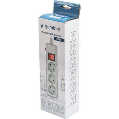 Сетевой фильтр питания Gembird SPG3-G-6G-PRO | Зображення 3