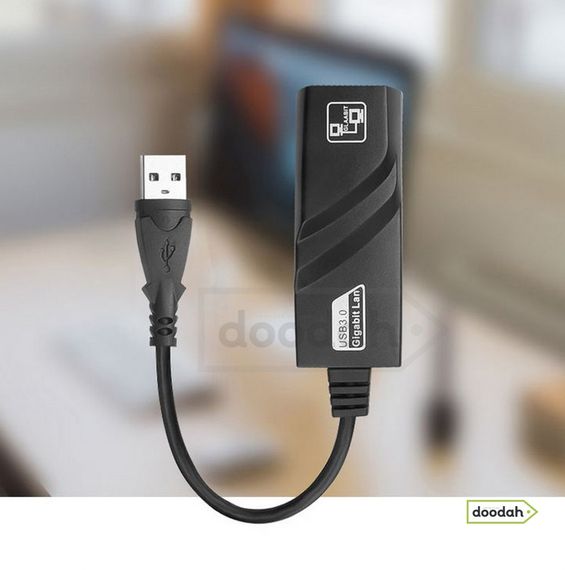 Мережева USB Lan карта – USB-A 3.0 - Etmakit RJ45 / Мбіт / USB 3.0 | Зображення 2