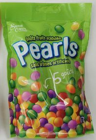Драже фруктовое конфеты жевательные (аналог Skittles)  Pearls Fruity, 174г, Германия, разноцветные скитлс
