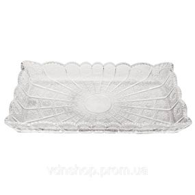 Блюдо для закусок Lirmartur стеклянное 28,6*16,5*3 см HP-YH-26