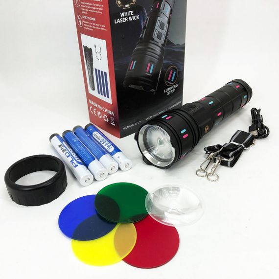 Пылезащищенный фонарь AK177, Фирменный ручной фонарь, Тактические фонари с зумом Очень яркий TP-29 | Зображення 5