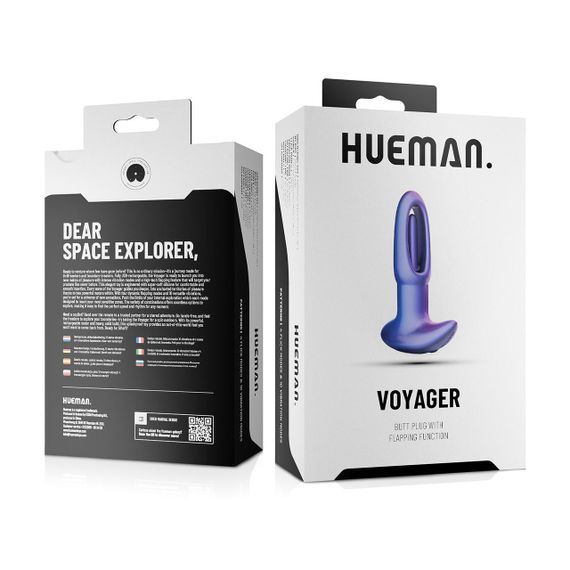 Анальна пробка з віброязичком Hueman - Voyager Butt Plug With Tapping Sex Aura | Зображення 8