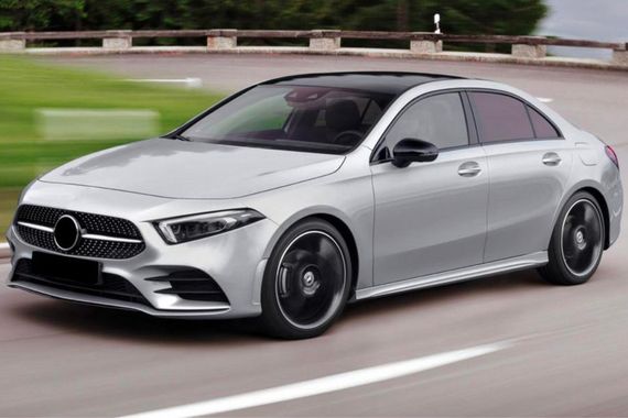 Передняя решетка Diamond Silver (с местом под камеру) для Mercedes A-сlass W177 2018-2024 гг | Зображення 1