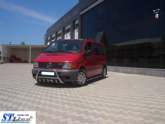 Кенгурятник WT003/4 (нерж.) без надписи, 60мм для Mercedes Vito W638 1996-2003 гг | Зображення 5
