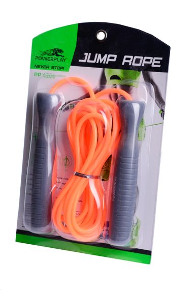 Скакалка PowerPlay 4204 Classic Jump Rope Помаранчева (2,7m.) | Зображення 1