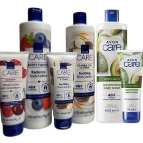 Набор ухода за телом и руками Avon Care, 6 средств (3×400 мл + 3×75 )
