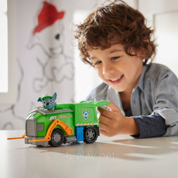 Щенячий патруль Рятувальний сміттєвоз і фігурка Роккі Оригінал PAW Patrol Rocky Recycle Truck | Зображення 7
