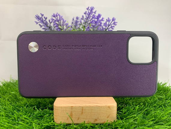 Чохол Google Pixel 4 шкіра фіолетовий