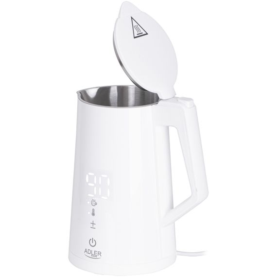 Електрочайник Adler AD 1345 white 1850-2200Вт/ 1.7л/ STRIX/ встановлення температури/ | Зображення 6