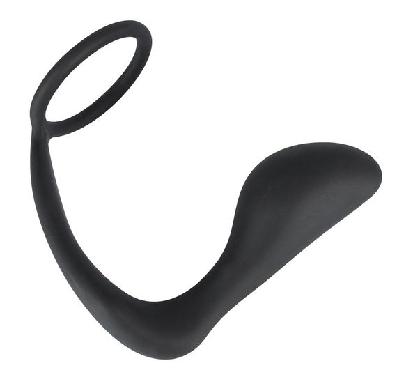 Эрекционное кольцо с анальной пробкой - Black Velvets Ring & Plug sexstyle | Зображення 2