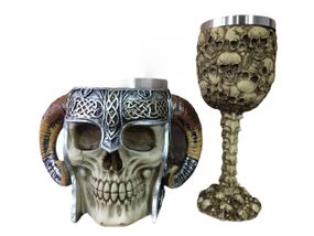 Подарунковий Набір Гуртка Чашка Келих 3D Сатан Черепа Великі