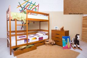 Двухъярусная кровать Дисней 80х190, темный орех