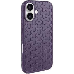 Чехол TPU Weaving для Apple iPhone 16 (6.1") Purple