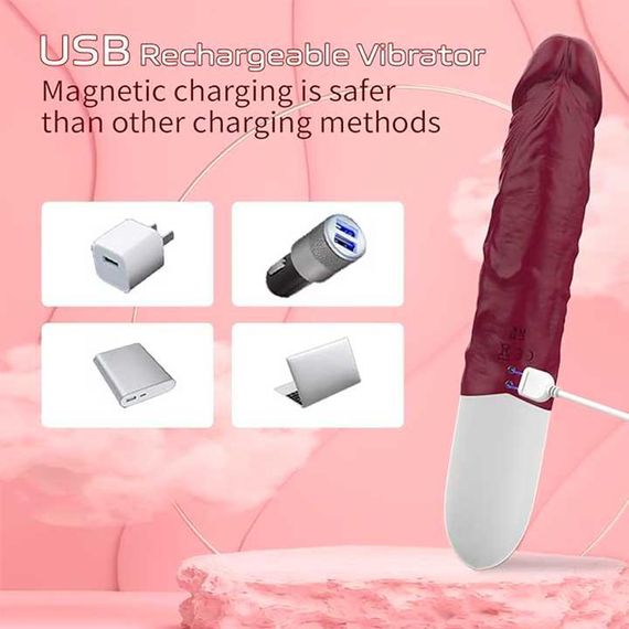 Реалістичний вібратор Satisfyer Lover 12 режимів бордовий | Зображення 4