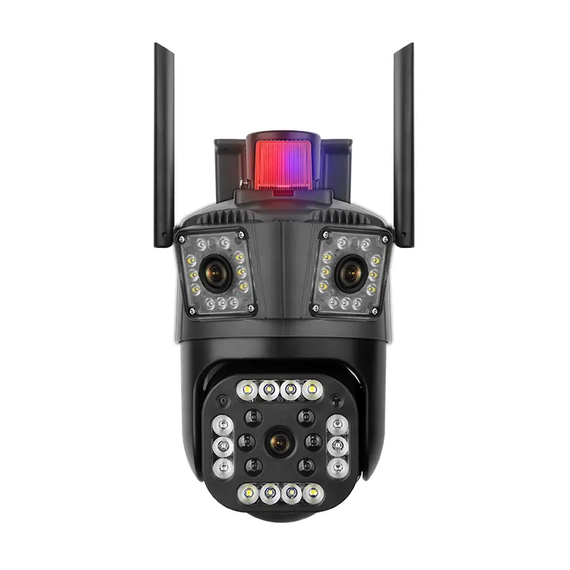 Зовнішня IP Камера 3 Лінзи WiFi Поворотна TOX WS-Q204V V380 PRO