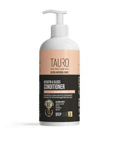 Кератиновий кондиціонер для шерсті собак та котів TAURO PRO LINE Ultra Natural Care Keratin & Gloss Conditioner, 1000 мл