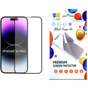 Стекло защитное Drobak Apple iPhone 14 Pro Black Frame A+ (505056)