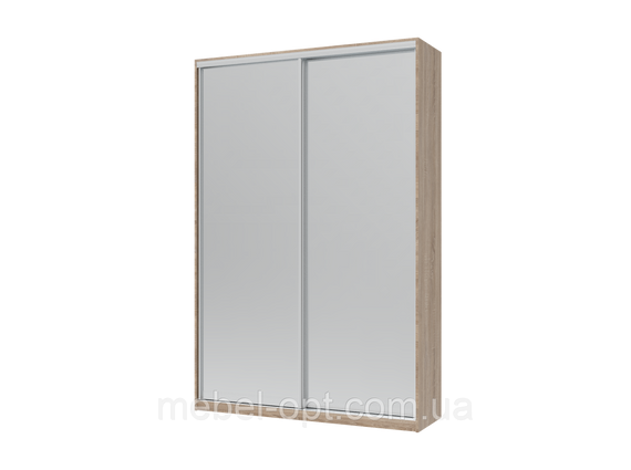 Шкаф купе Сити Лайт Doros Дуб сонома 2 Зеркала 150х45х225 (42002038)