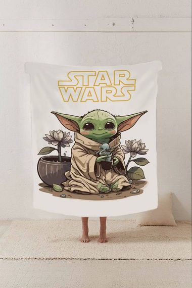 Плед 3D STAR WARS Малюк Йода 12256 135х160 см | Зображення 1