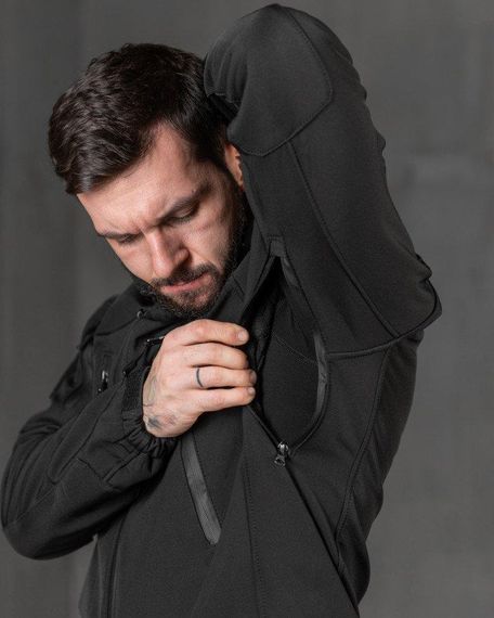 Тактична куртка софтшел Kord second generation black ВТ7804 | Зображення 9