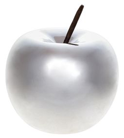 Декоративные мини фигурки Серебряные Яблочки 10х10х11см