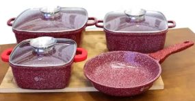 Набор посуды Bellmax Cookware Set BM-132 RED
