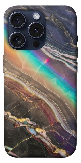 Чохол з картинкою Райдужний мармур для Apple iPhone 15 Pro (6.1")